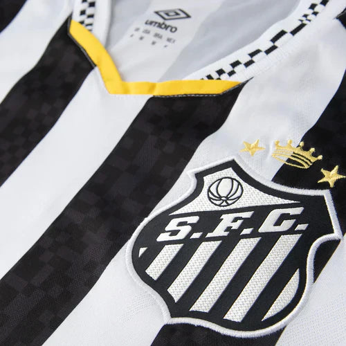 Camisa Santos II 25/26 - Torcedor Masculina - Preto e Branco