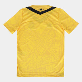 Camisa Santos Infantil III 2024 s/n° Torcedor Umbro - Amarelo+Preto