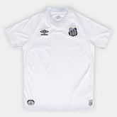 Camisa Infantil Santos I 25/26 s/n Torcedor Umbro - Branco+Cinza