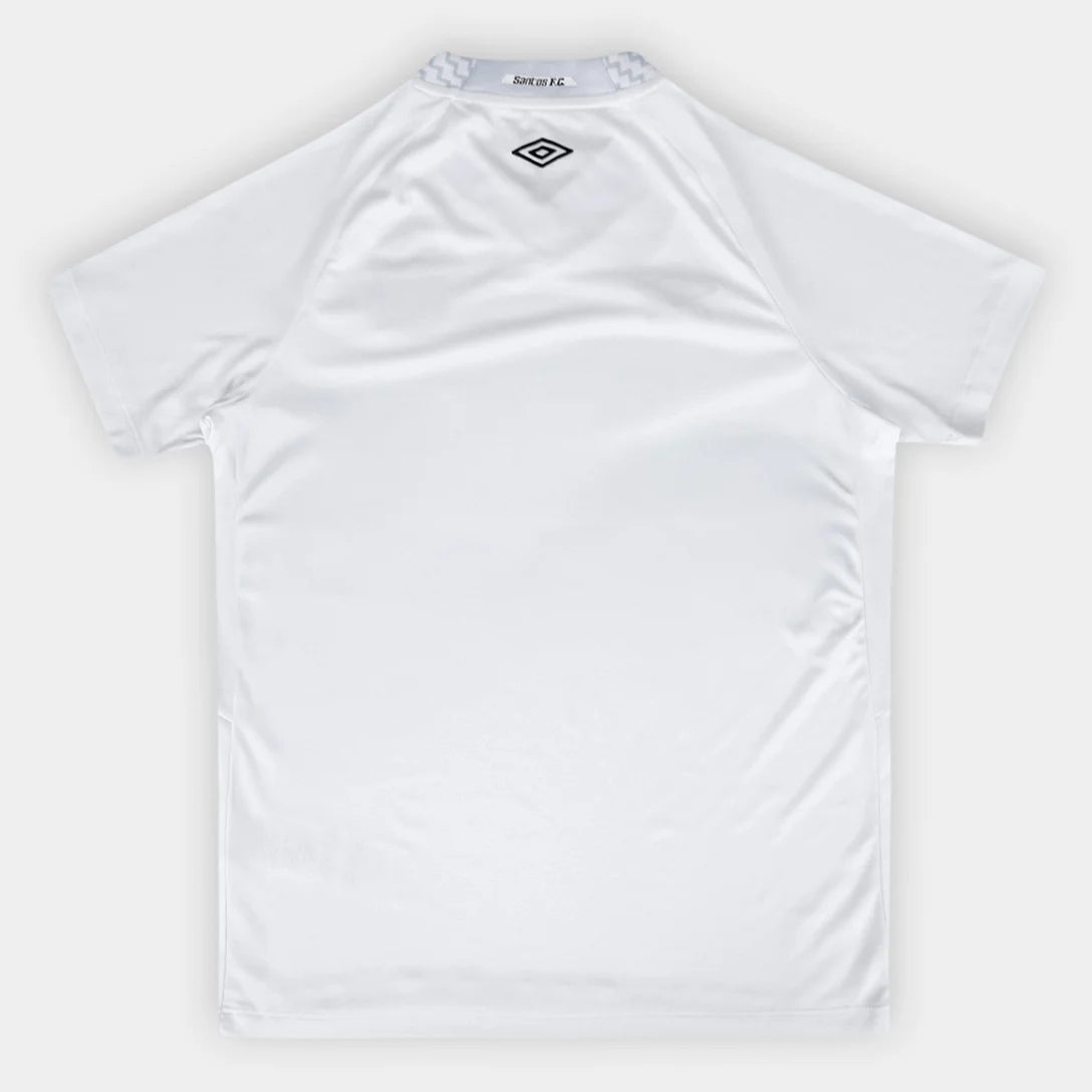 Camisa Infantil Santos I 25/26 s/n Torcedor Umbro - Branco+Cinza