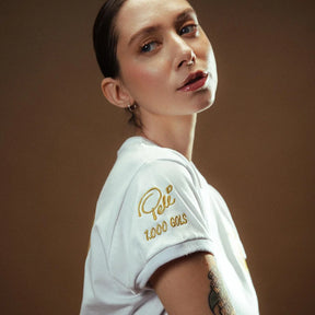 Camisa Santos Pelé Retrô Mil Gols Edição Limitada Branco Feminina - Branco