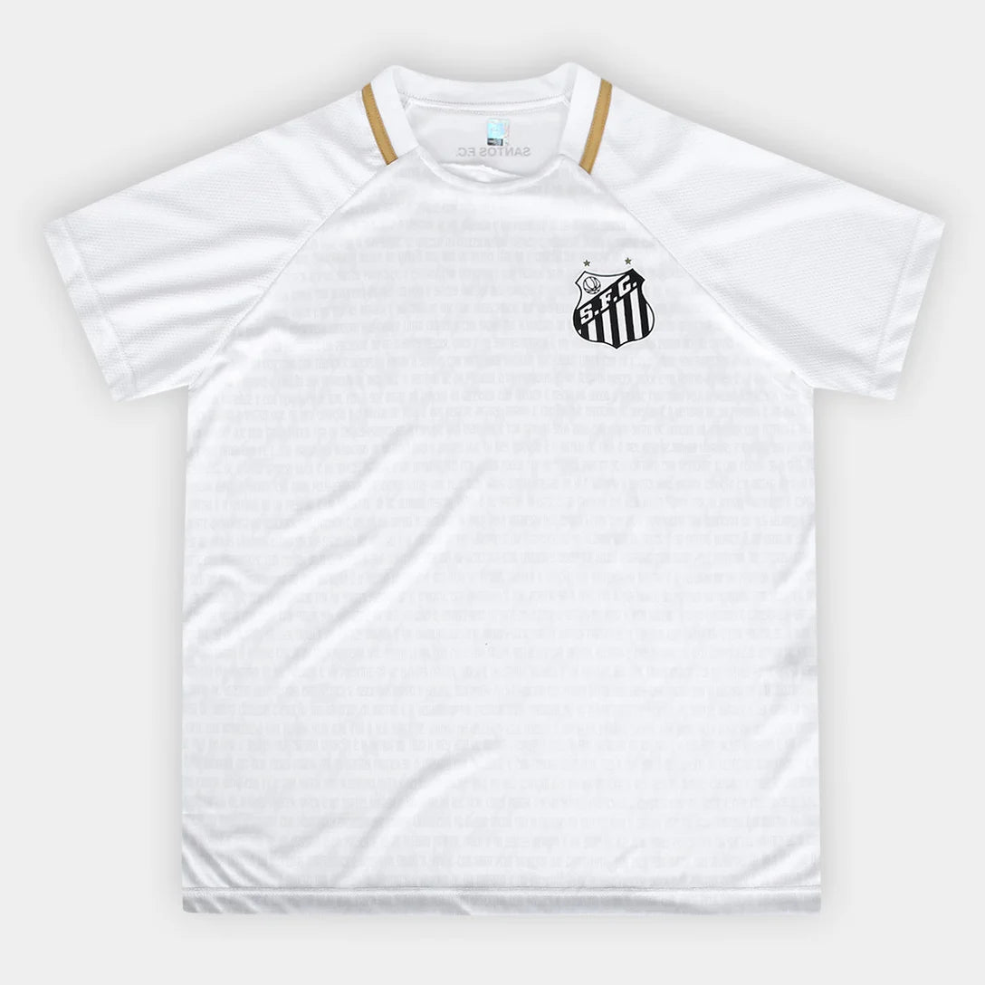 Camisa Santos Braziline Manto Feminina - Branco