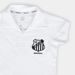 Camisa Santos 1963 Retrômania Feminina - Branco