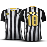 Camisa Santos II 25/26 Branca - NEYMAR JR 10 - Preto e Branco